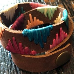 Noonday Collection Raffia Wrap Bracelet.